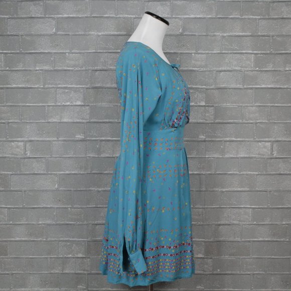 Free People Printed Long Sleeve Dress - Picture 4 of 12